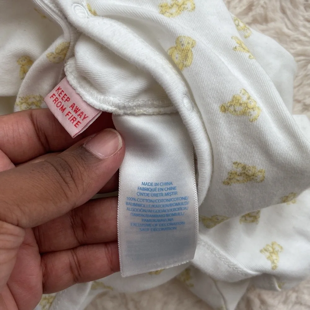 Ralph Lauren Bear Snap Pajama Sleeper